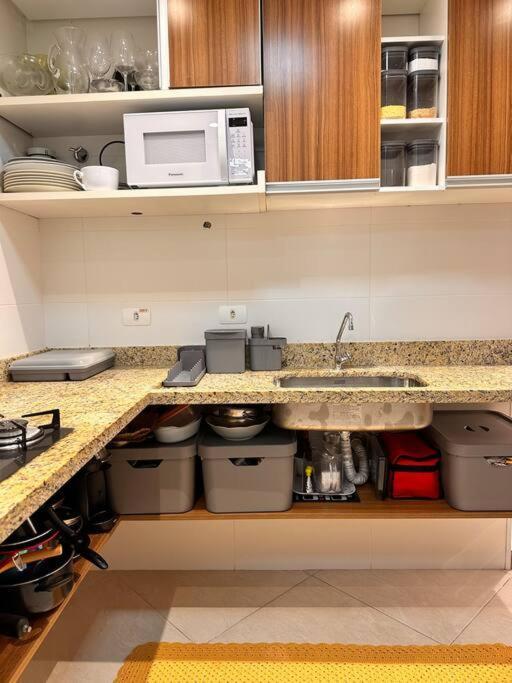 Apto Com Vista Para O Mar Com 2 Vagas - Guarujá Zewnętrze zdjęcie